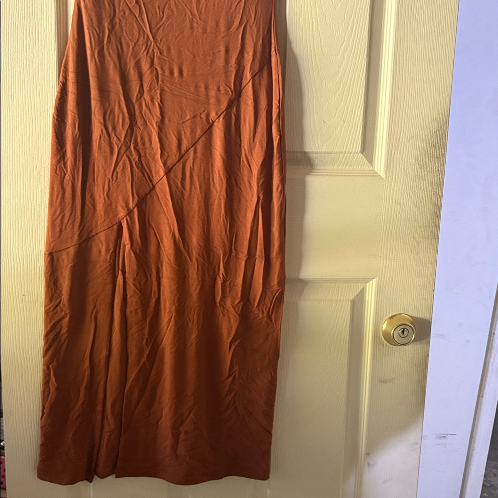 Good American Elegant Brown Sleeveless Dress - Picture 2 of 4